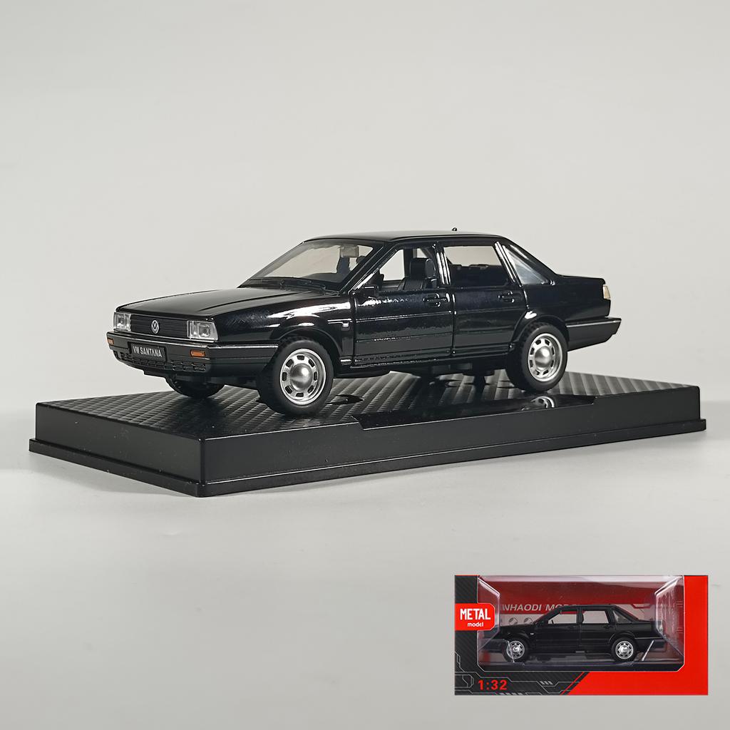 1/32 Volkswagen Santana Alloy Metal Diecast Model Car Classic Sentiment Collections Decorative Ornaments Birthday Gifts with Boy