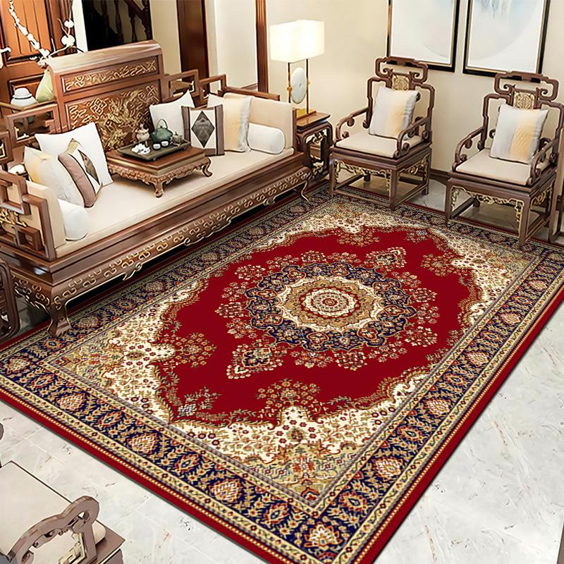 

TüRkiye Персидский ковер с принтом для гостиной, роскошный американский стиль, украшение для дома, гостиной, кабинета, напольные коврики, большой ковер, противоскользящий 50cmx80cm