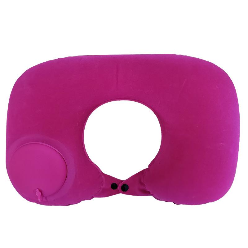 

Надувная автомобильная подушка U-shaped pillow розы красного