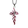 Collana a Croce Gotica Hip Hop da Uomo - Ciondolo Fiamma Catena per Maglione - Gioielli Personalizzati di Alta Gamma all'Ingrosso