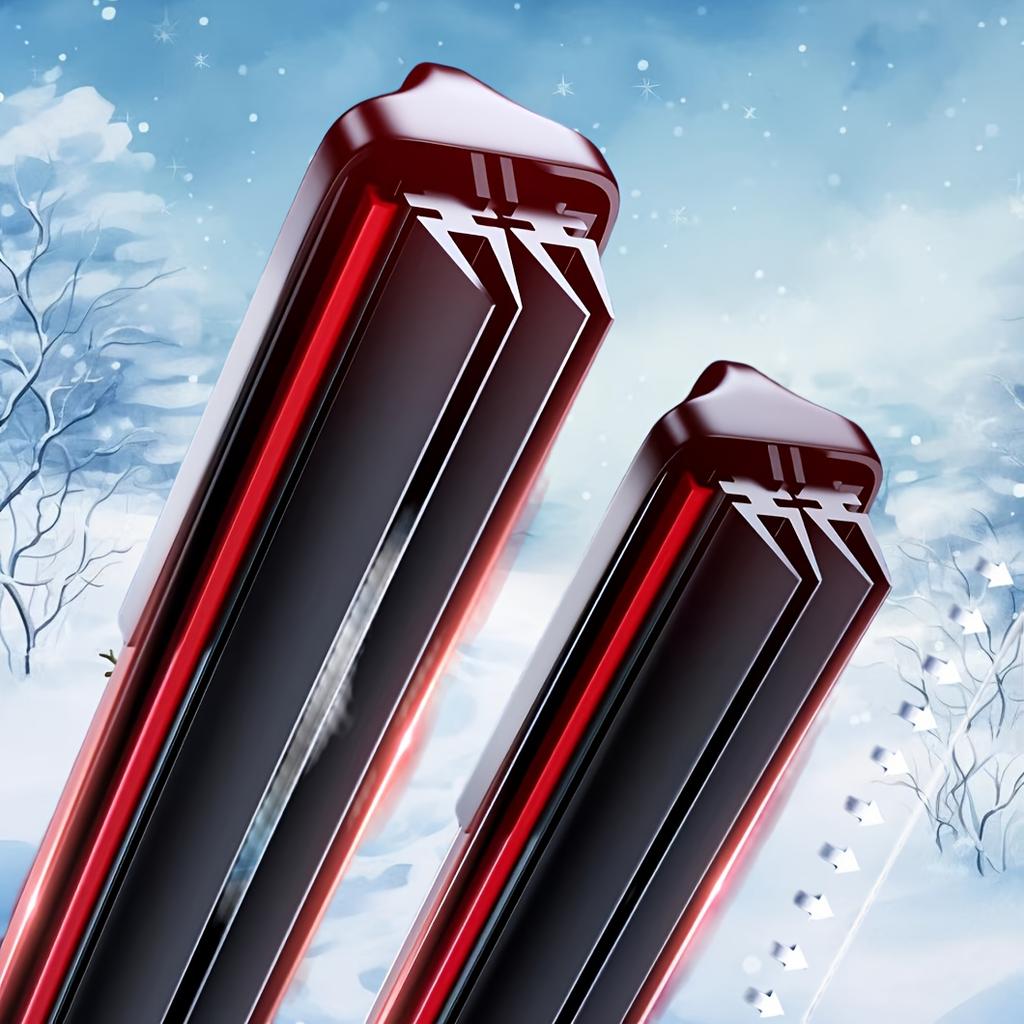 Quiet and Durable 4-layer Wiper Blades 4 Rubber Strips, Windshield Wiper for All Cars