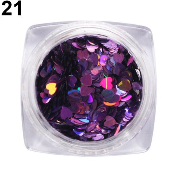 Błyszczący brokat miłość serce cekiny zdobienie paznokci dekoracje Manicure narzędzie do majsterkowania