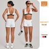 Women's Cross-Color Stitching Yoga & Running Set with Pockets