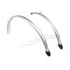 Eurofender Mudguard Set 28 Inch 58 Mm Plastic Silver