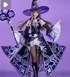 Ready For Ship The Herta Cosplay Costume Game Honkai: Star Rail DokiDoki-SR HSR Women Cosplay The Herta Halloween Dress Wig