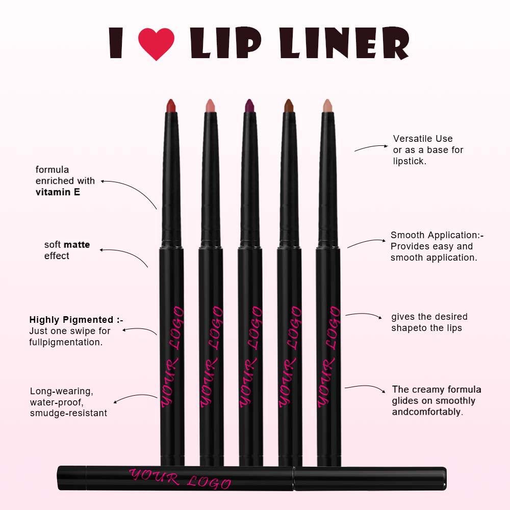 Three-in-One Matte Lipstick Set: Lipstick, Lip Liner, and Moisturizing Lip Gloss