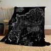1pc Middle Earth  - Throw Blanket, Soft, Flannel Blankets, Living Room,  All Seasons Use-1021089