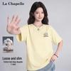 La Chapelle Women's Korean Style Drop Shoulder Cotton T-shirt