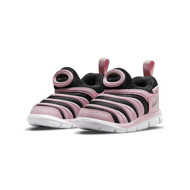 New Nike Dynamo Free Low Top Sports Casual Shoes Black Pink Infant And Toddler 343938-027