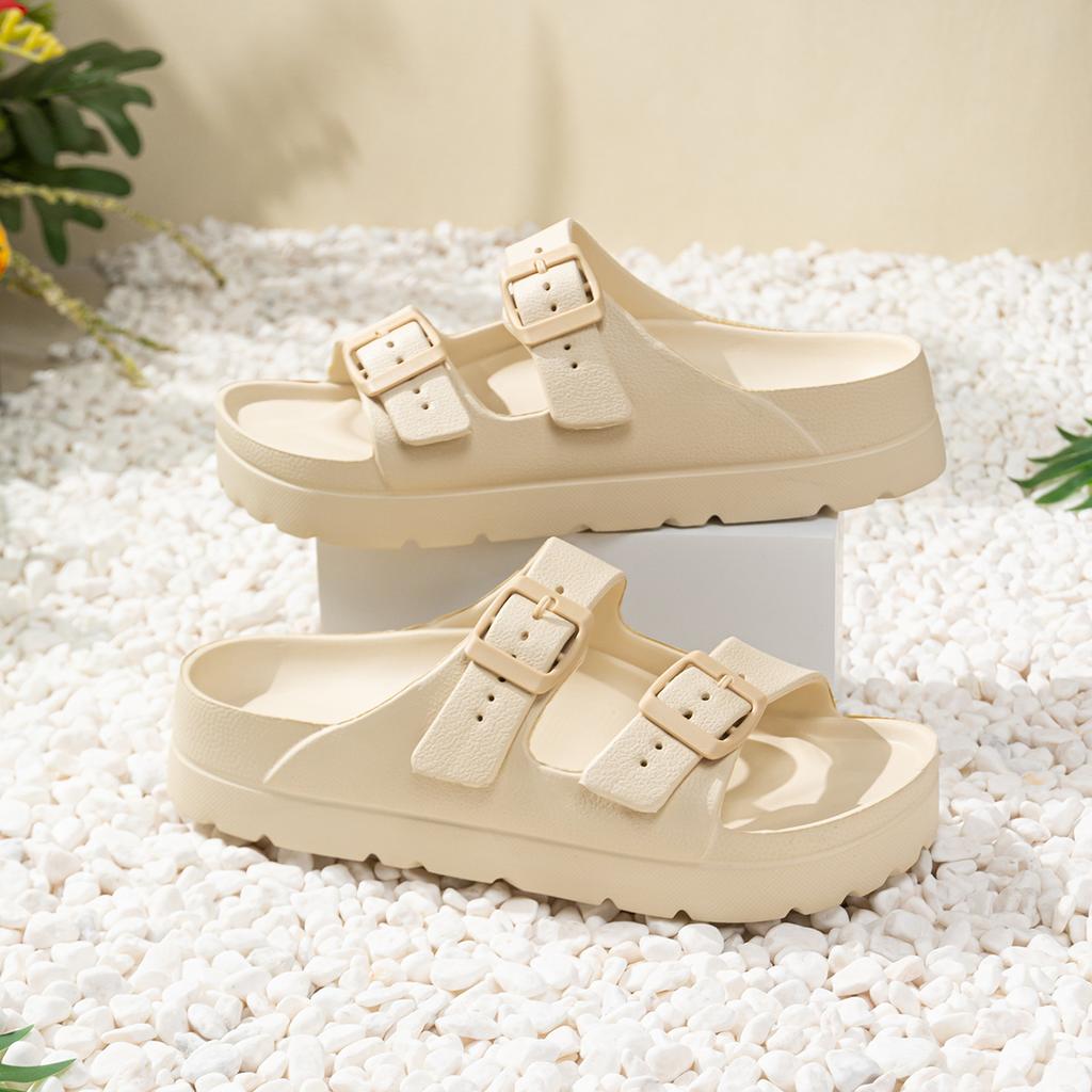 Fashion Women Slippers Shoes Open Toe Platform Sandals Flats Women's Outdoor Plus Size Casual Slides for House Zapatos Mujer