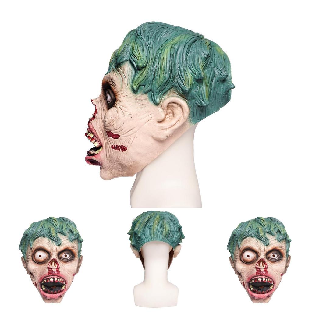 Spooky Rotten Face Zombie Latex Mask For Halloween Party And Haunted House Props