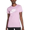 Nike Sportswear Essential Classic Logo Short Sleeve T-Shirt Women Tops Pink BV6170-695
