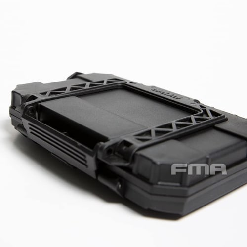 FMA Survival Tool Carry Case with MOLLE Attachment (External Dimensions: 186*131*39mm) Black (TB1400-BK)