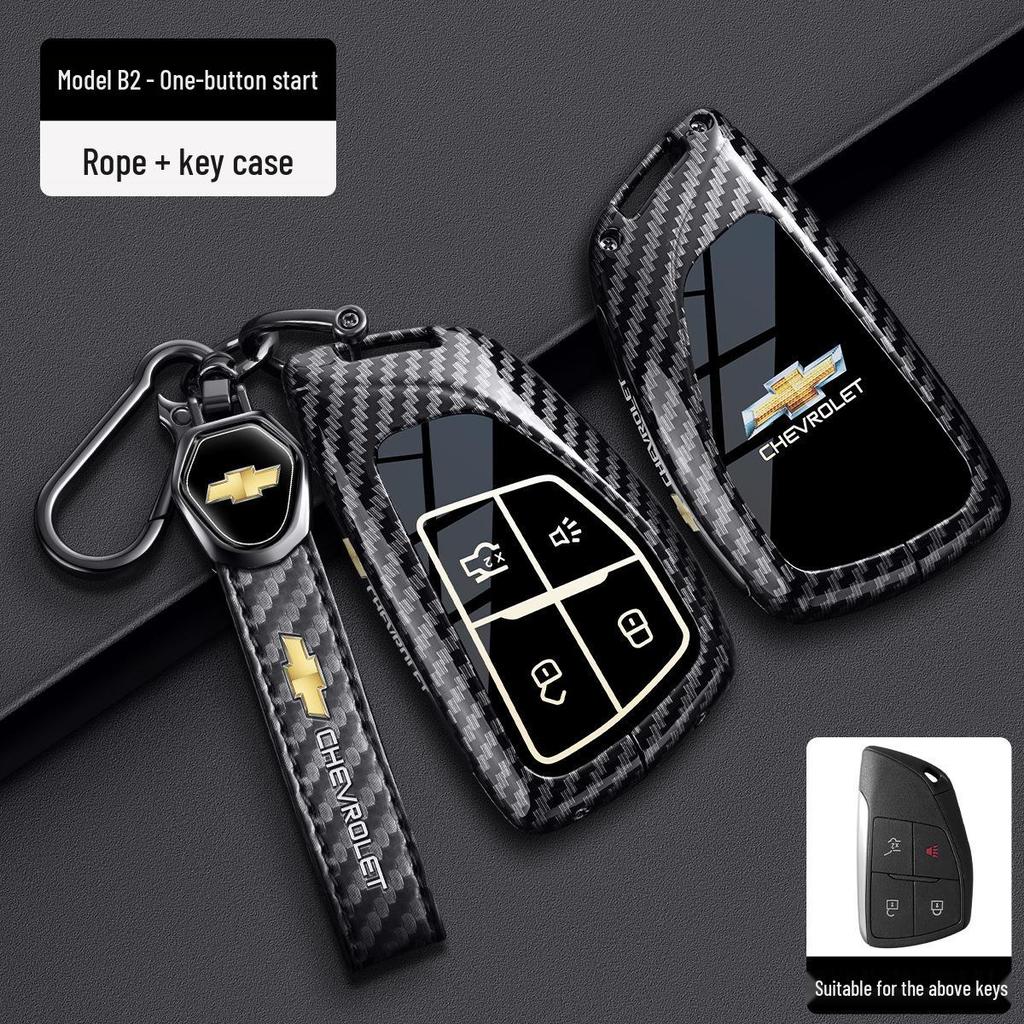 Chevrolet Schlüsselabdeckung für Cruze, Cavalier, Malibu XL, Equinox, Trax (Kohlefaser)