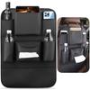 Obbarde Car Seat Back Organizer Storage Bag Compatible with Mercedes BMW Leather Waterproof Kick Mat