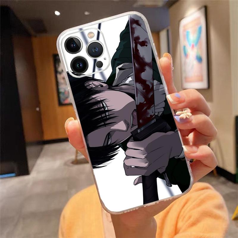 

Levi Ackerman Phone Case Carcasa Funda For iPhone 17 Pro Max Air 16 15 14 13 Pro Max 15 16 Pro 15Plus 16E Case iPhone 17ProMax