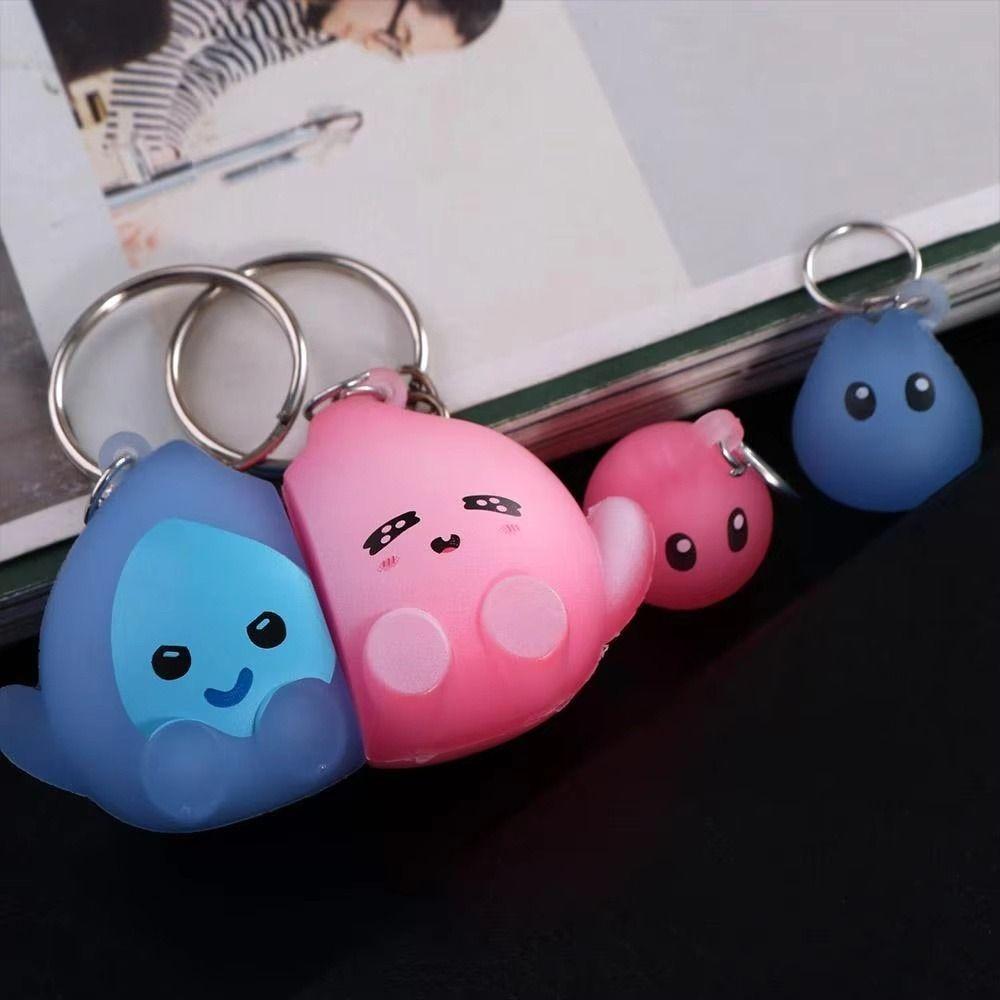 Glow-in-the-dark Magnetic Key Holder Magnetic Suction Bag Pendant Funny Key Ring Rack Gift Giving