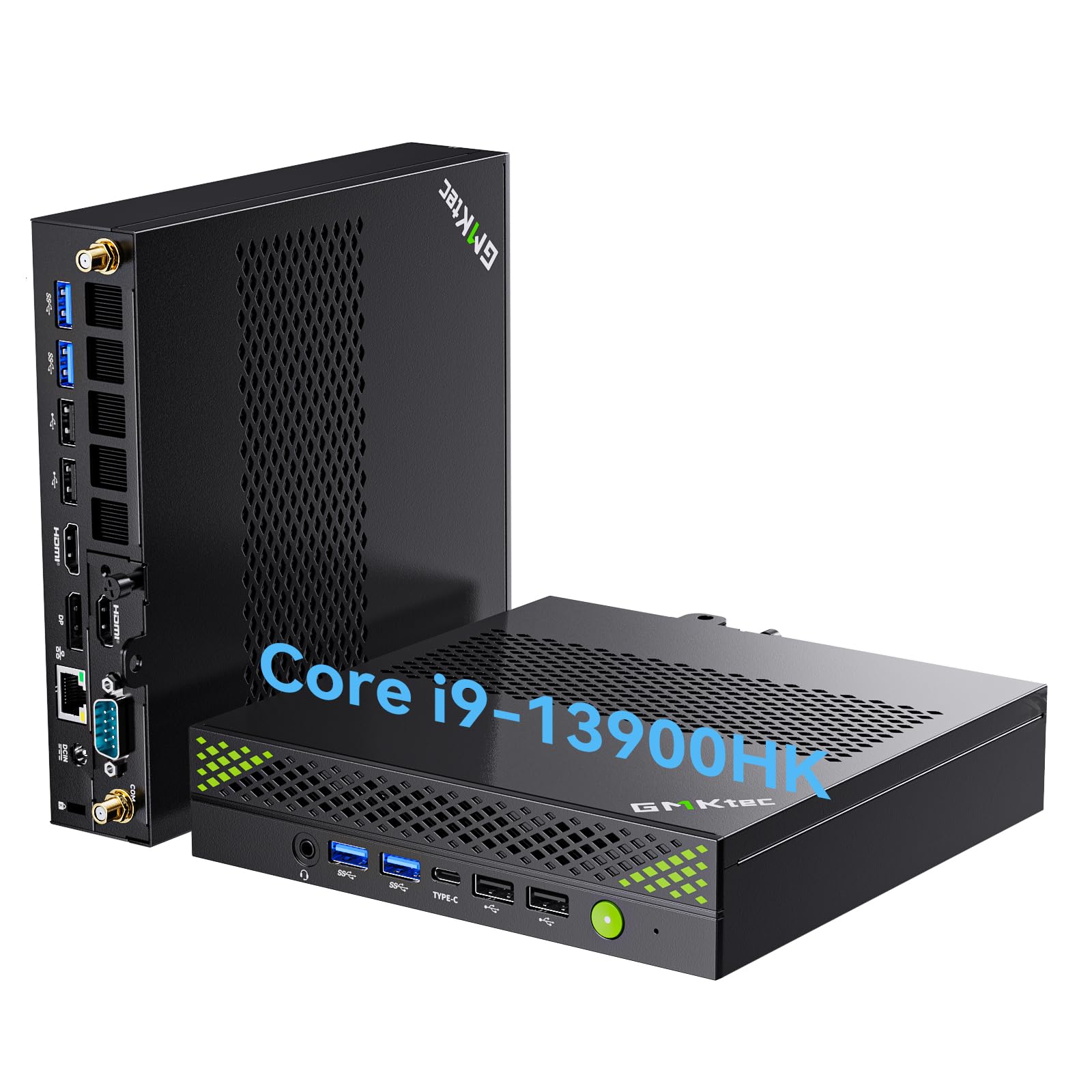 

Міні-ПК GMKtec NucBox Intel Core з 16 ГБ 1 ТБ 20 ГБ ОЗУ до Настільного ПК для Бізнесу та WIFI HDMI x 2 USB x DP x та Вихід K10 i9-13900HK DDR5,