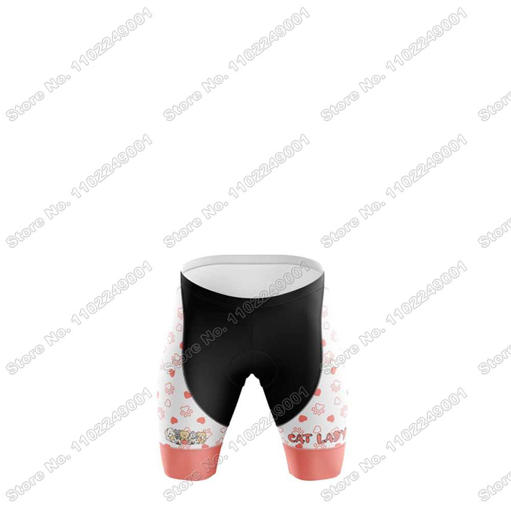 2025 Funny Cat Lady Cycling Jersey Set Women Cute Cycling Clothing Summer Road Bike Shirts Suit Bicycle Pants MTB Maillot