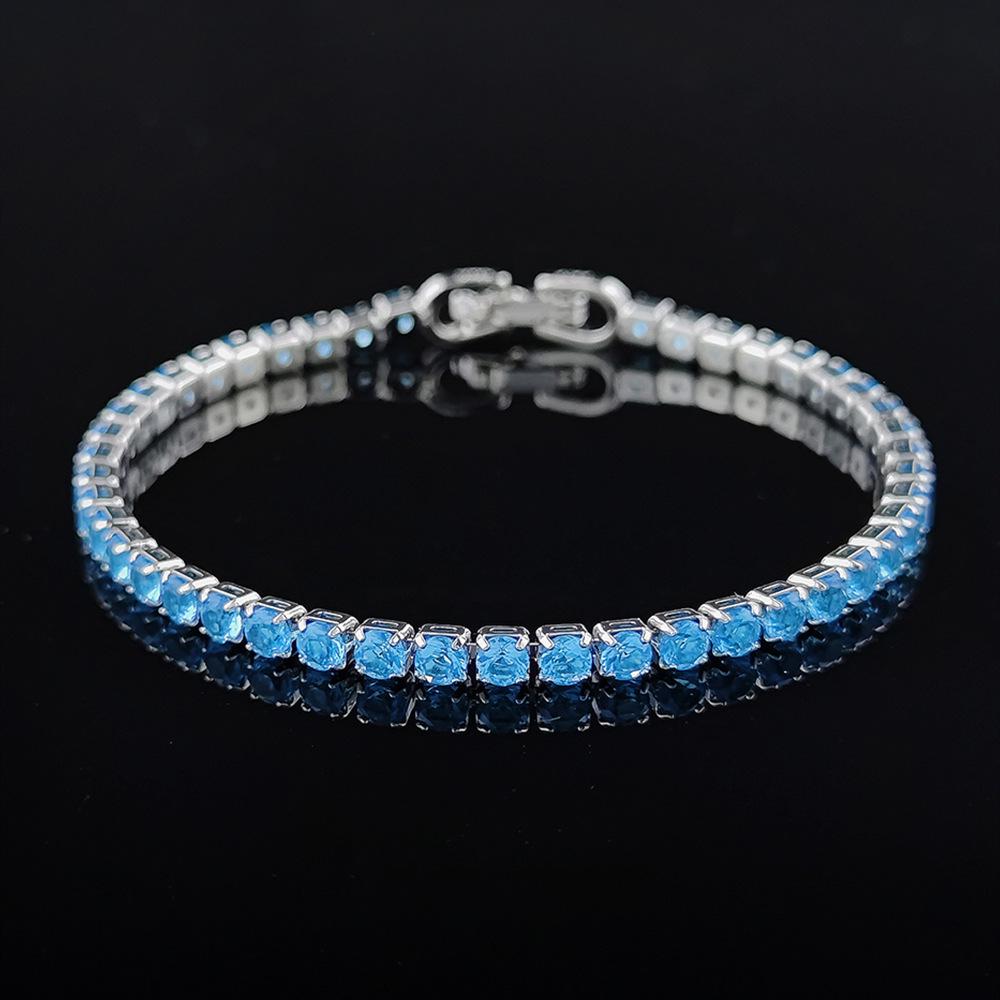 Bracciale Tennis Hip-Hop Zirconi Multicolore - Senza Sbiadire, Design Full Diamond
