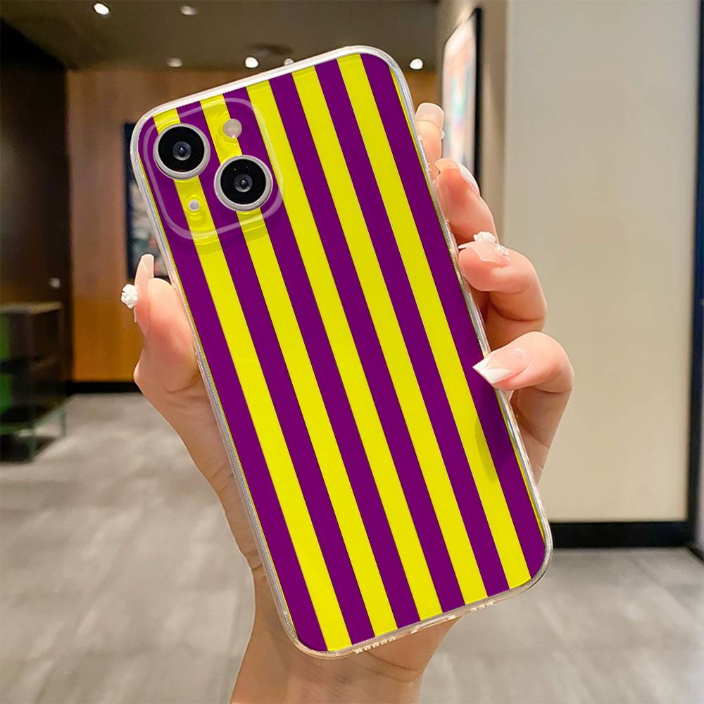 Colorful Striped Phone Case For iPhone 17 16e 16 15 14 13 12 11mini Pro Max X XR XSMAX 8 7 Air Plus Soft Cover