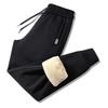 Men's Winter Fleece-Lined Sweatpants - Thick, Warm, Casual Cotton Sports Pants for Middle-Aged and Elderly