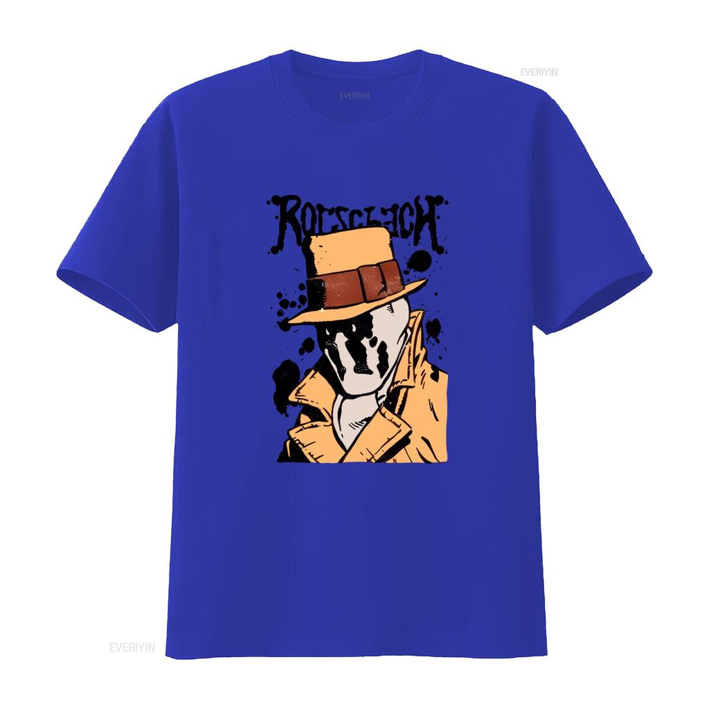 Rorschach Watchmen Art T shirt for Men and Women in Various Sizes vintage Washed homme Versatile Casual Soft streetwear