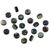 20 Pcs 8mm Natural Abalone Shell Coin Beads Round Shell Retro Flat Round Shell Bulk Beads Loose Beads Charm for Bracelet