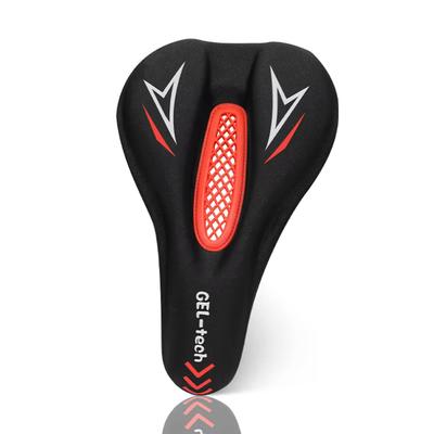 Coprisella per bicicletta in gel morbido, con cuscino in pelle di lycra e silicone, imbottito, per bicicletta sportiva, per esterni, antiurto, per sella da bici