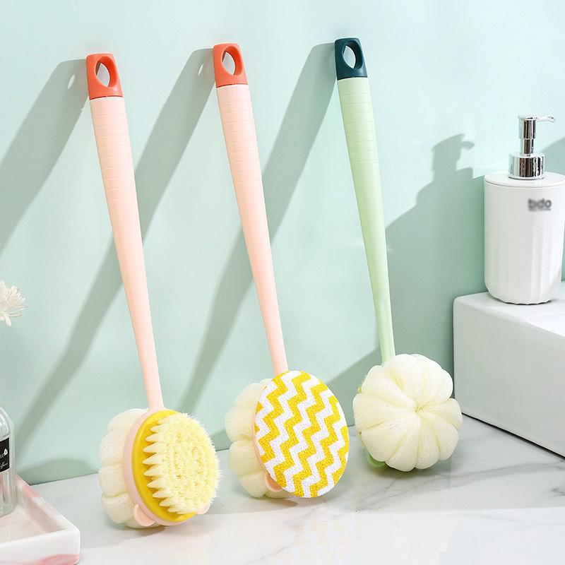 Back Scrubber Long Handle Shower Body Brush with Soft Mesh Soft Bristle Bath Brush For Women Skin Powerful Back Scrub Brus