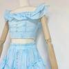 Elegante Completo Estate 2024 con Top a Scollo Quadrato e Gonna Lunga a Strati per Donna