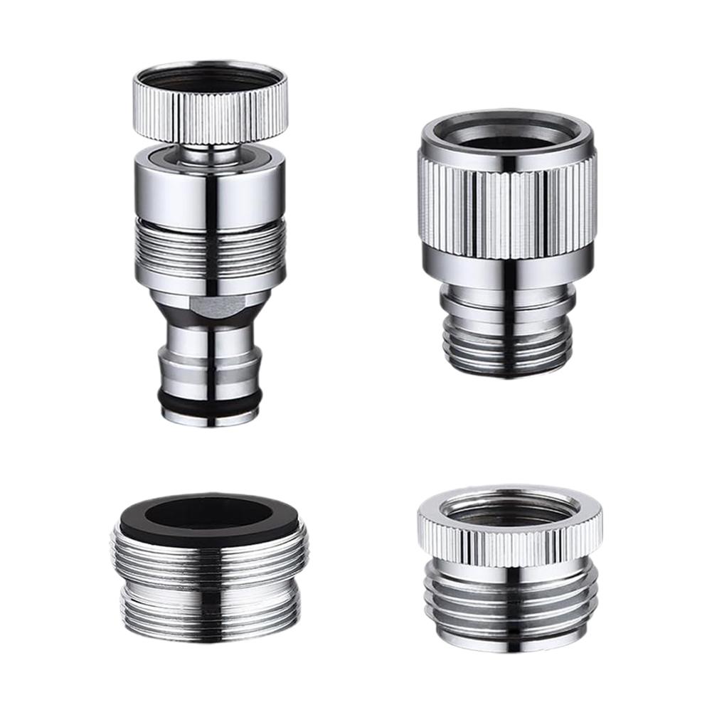 Faucet Adapter Set Garden Hose and Shower Connection Quick Connectors Hose Adaptor Basin Fitting For Garden Watering Tools