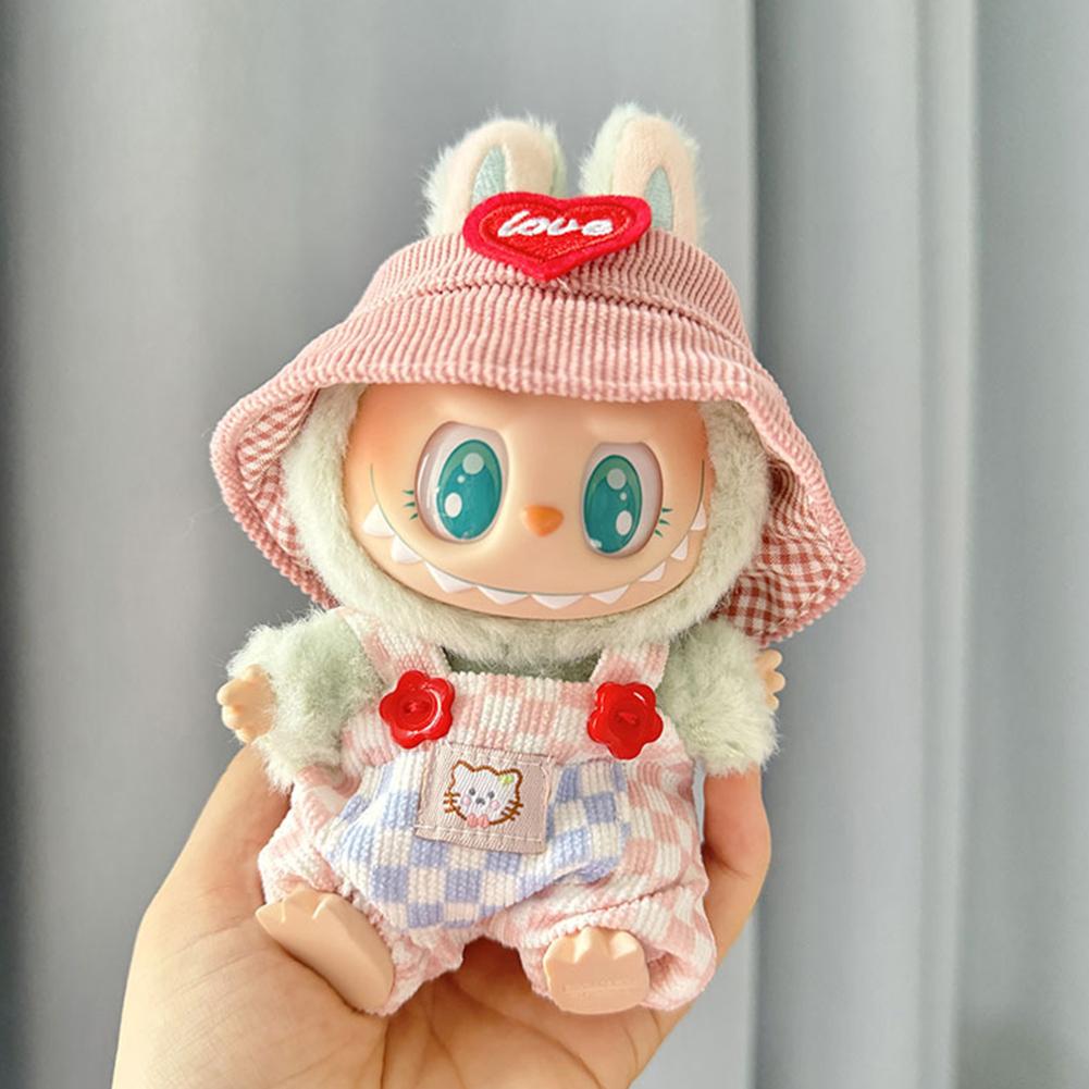 For Labubu V1 V2 Idol 17cm Cute Doll Clothes Fashion Sweater Outfit Accessories Party Sweater Clothing Cute Decoration Gifts
