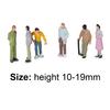 100Pcs/Set People Figure Portable Exquisite Texture ABS Vivid Painted Figure for Sand Table Model