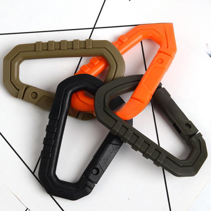 Lightweight Medium Tactical D-Buckle for Outdoor Mountaineering Bags - Durable Plastic Key Clip