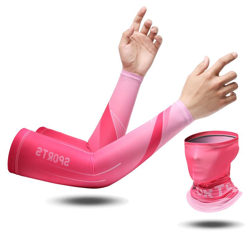 Ice Silk Sun Protection Arm Sleeves for Men & Women - Loose-Fit, Plus Size, Ideal for Summer Sports & Driving