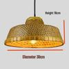 Retro Chinese Bamboo Pendant Light: Nostalgic Straw Hat Design for Hot Pot and Local Cuisine Restaurants