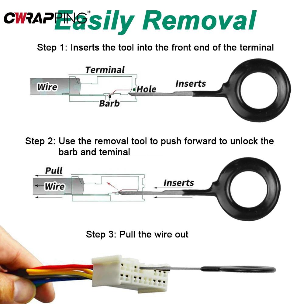 Car Terminal Removal Metal Repair Tool Automotive Universal Auto Wire Pin Extractor Sets Repair Car Disassembly Hand Accessories
