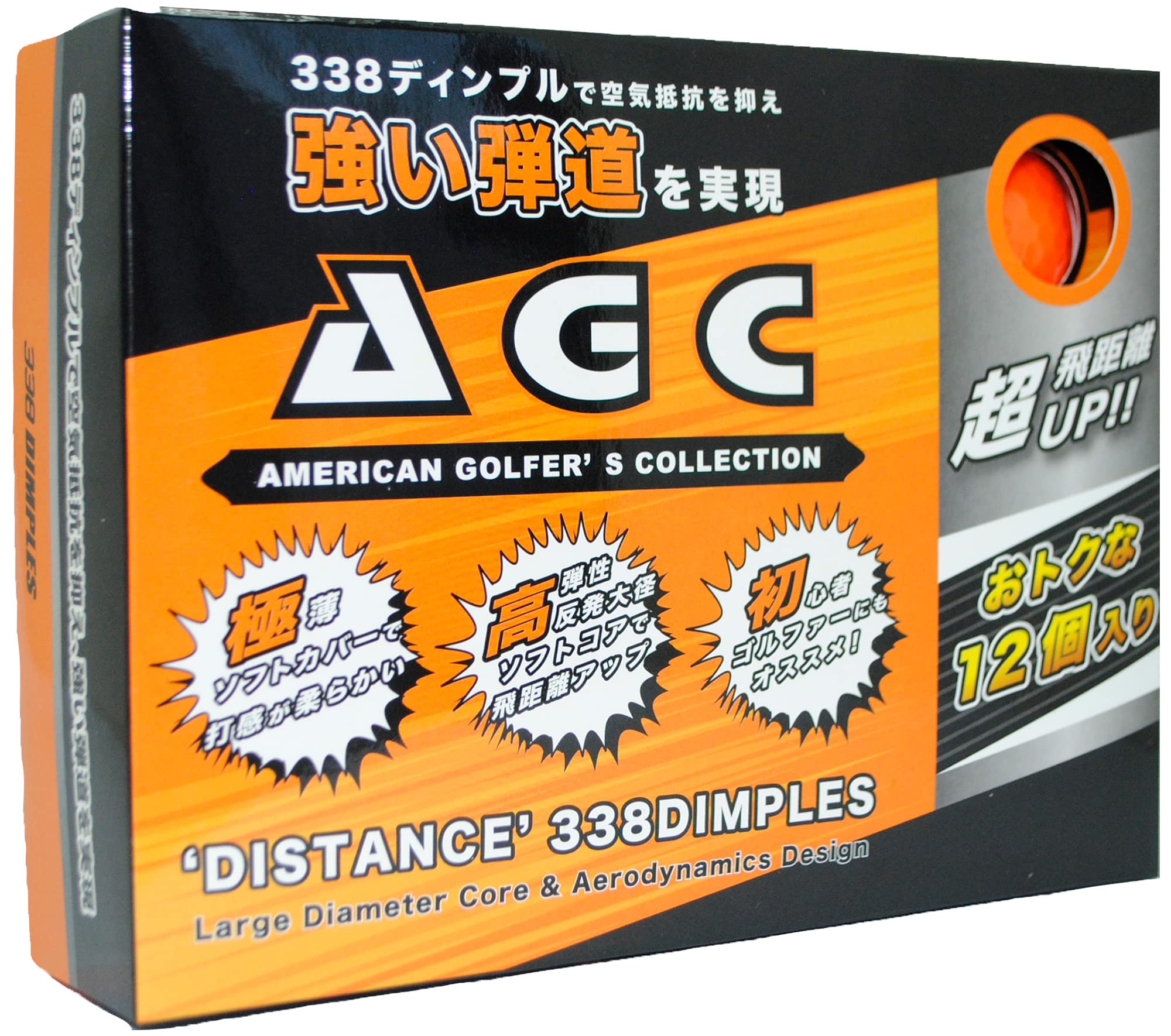 

М ячі для гольфу LEZAX AGC 1 Dozen Neon Orange (12 штук) AGBA-3761