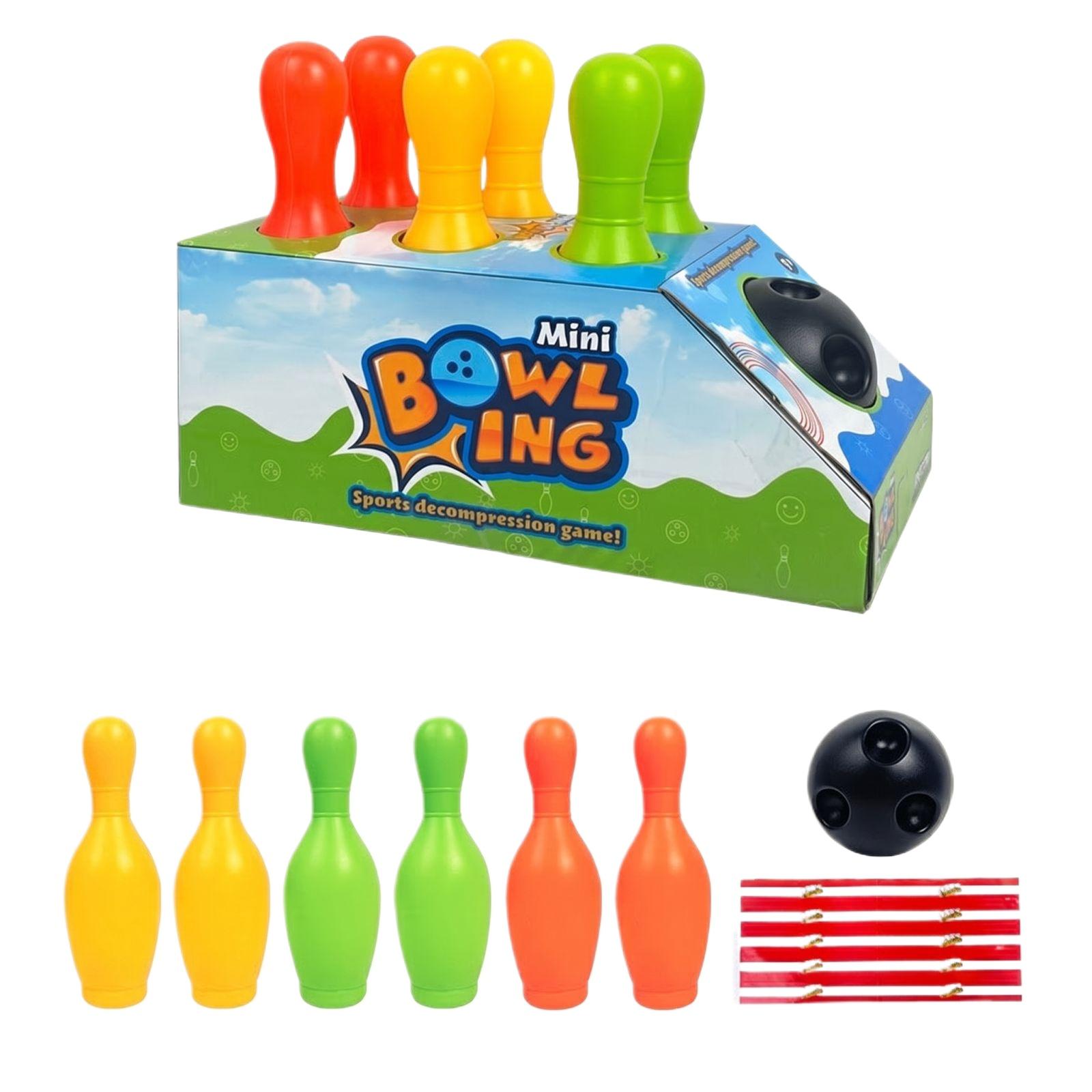 

Children s Bowling Set 6 Plastic Balls And 2 Lightweight Bowling Balls, Suitable As A Gift For Boys And Girls one size белый
