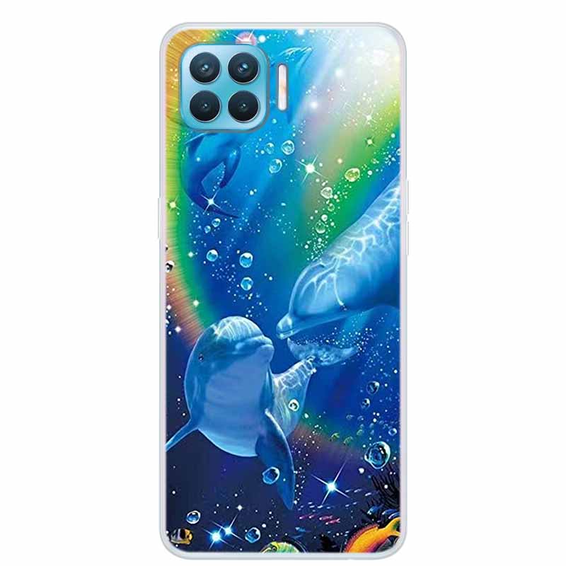 For OPPO Reno4 Lite Case Reno5 Lite Shockproof Soft silicone TPU Back Cover For OPPO Reno 5 4 Lite Phone Cases Case Cute Cartoon
