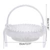 Wedding Flower Girl Basket Simple Lace for Rhinestone Collection Royal Design with Lace Flowers Roses Ig Popular for Par