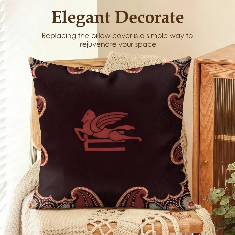 

Fashion EETRO Cushion Cover Natural Linen Organic Fabric DoubleSided Printing Sofa Home Decor Gift Pillow Case 30x30cm
