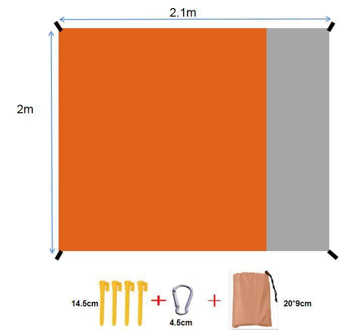Waterproof Beach Mat Sand Free Blanket Camping Outdoor Picknick Tent Folding Cover Bedding Pocket Picnic 200x210cm Camping Chair