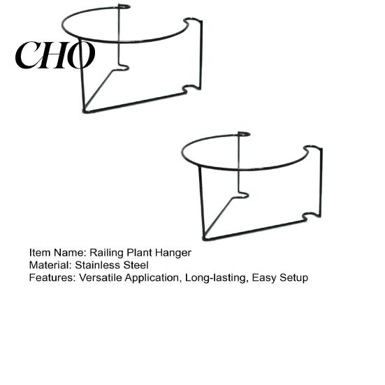 Fence Planter Hanger Railing Plant Balcony Holder Tool-Free Vertical Pot Outdoor for Plants Fits Fences Decks Gardens Patios Use