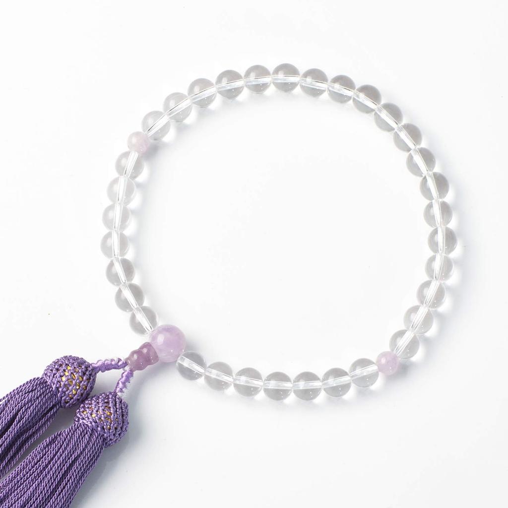 LEOBEE Women's Prayer Beads with Magnetic Prayer Bead Bag, Genuine Crystal, Handmade Prayer Beads for Funerals, Grave Visits, Memorial Services, and