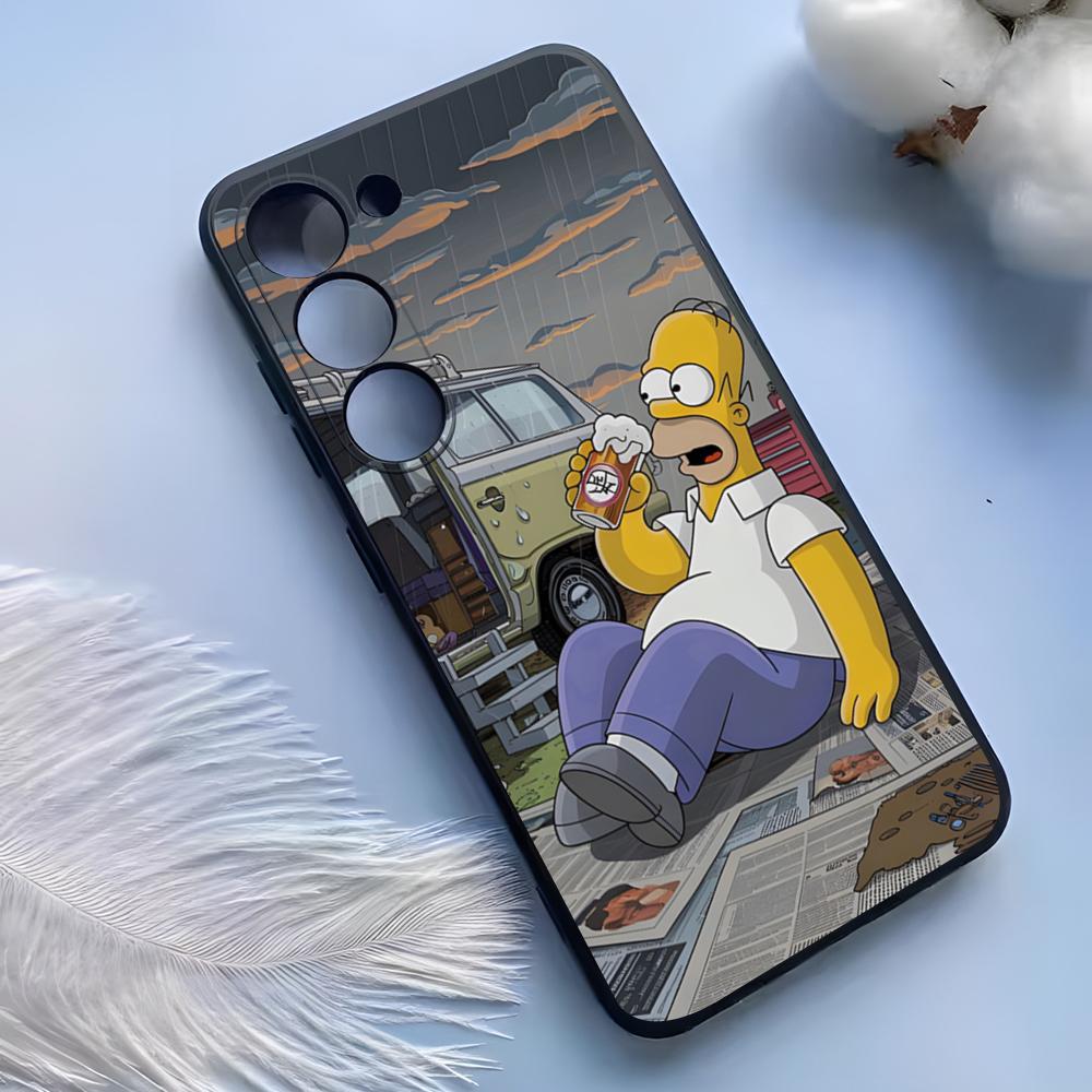 Custodia per Telefono The Simpsons per Samsung S25 Ultra S24 S23 S22 S21 S20 Plus Fe Galaxy A54 A53 A34 A25 Copertura in Silicone