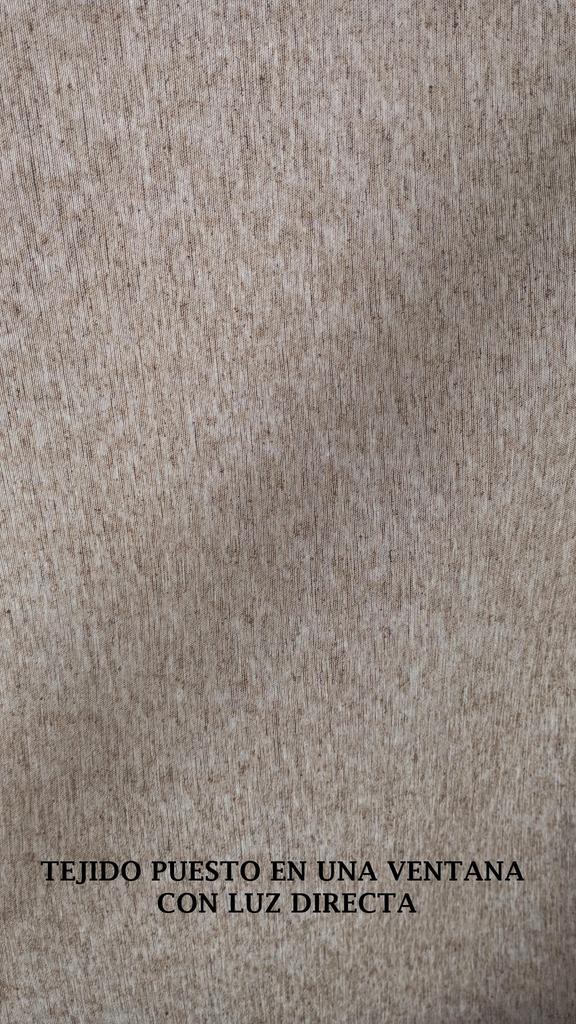 Tela de Loneta con Lino de 280 cm con 75% Opacidad ideal para Cortinas. Cada unidad es un metro de tela. Se enviaran siempre continuos.