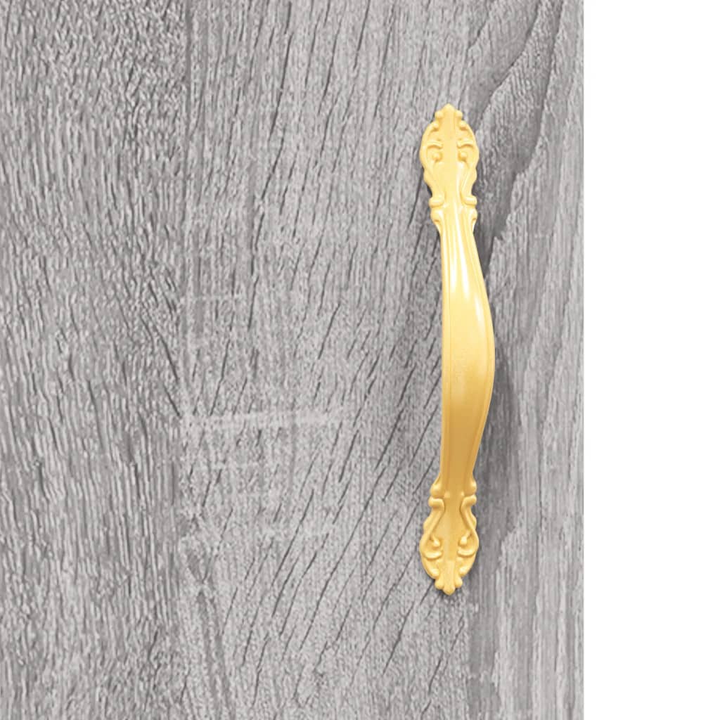 Wall Mounted Cabinet Grey Sonoma 69.5 x 34 x 90 cm