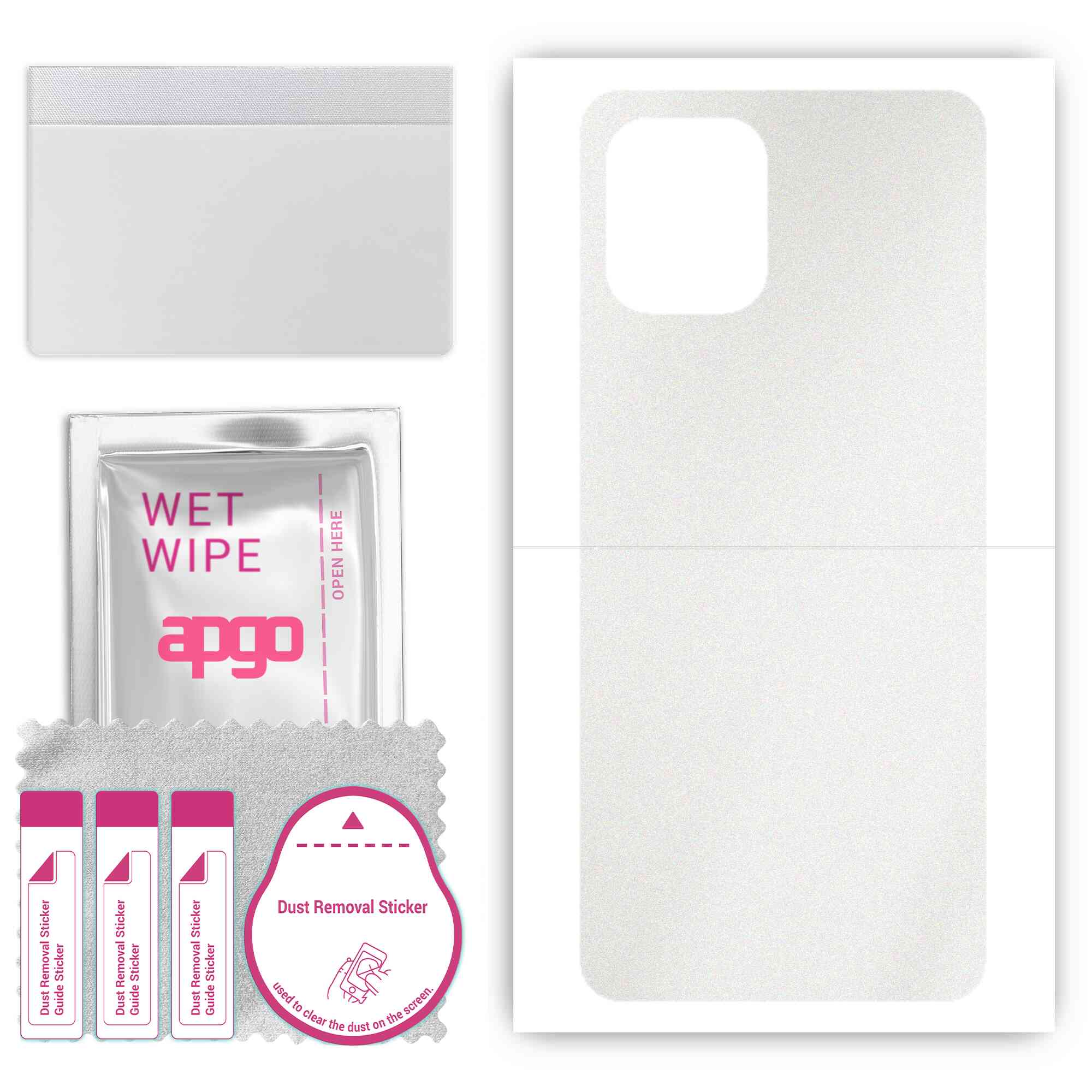 

apgo Protective Skin Sticker for the back compatible with Oppo Find X3, Wrap Film, Foil, Vinyl - Pattern Matte Transparent